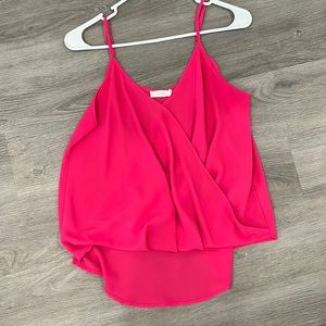 Lush pink tank top